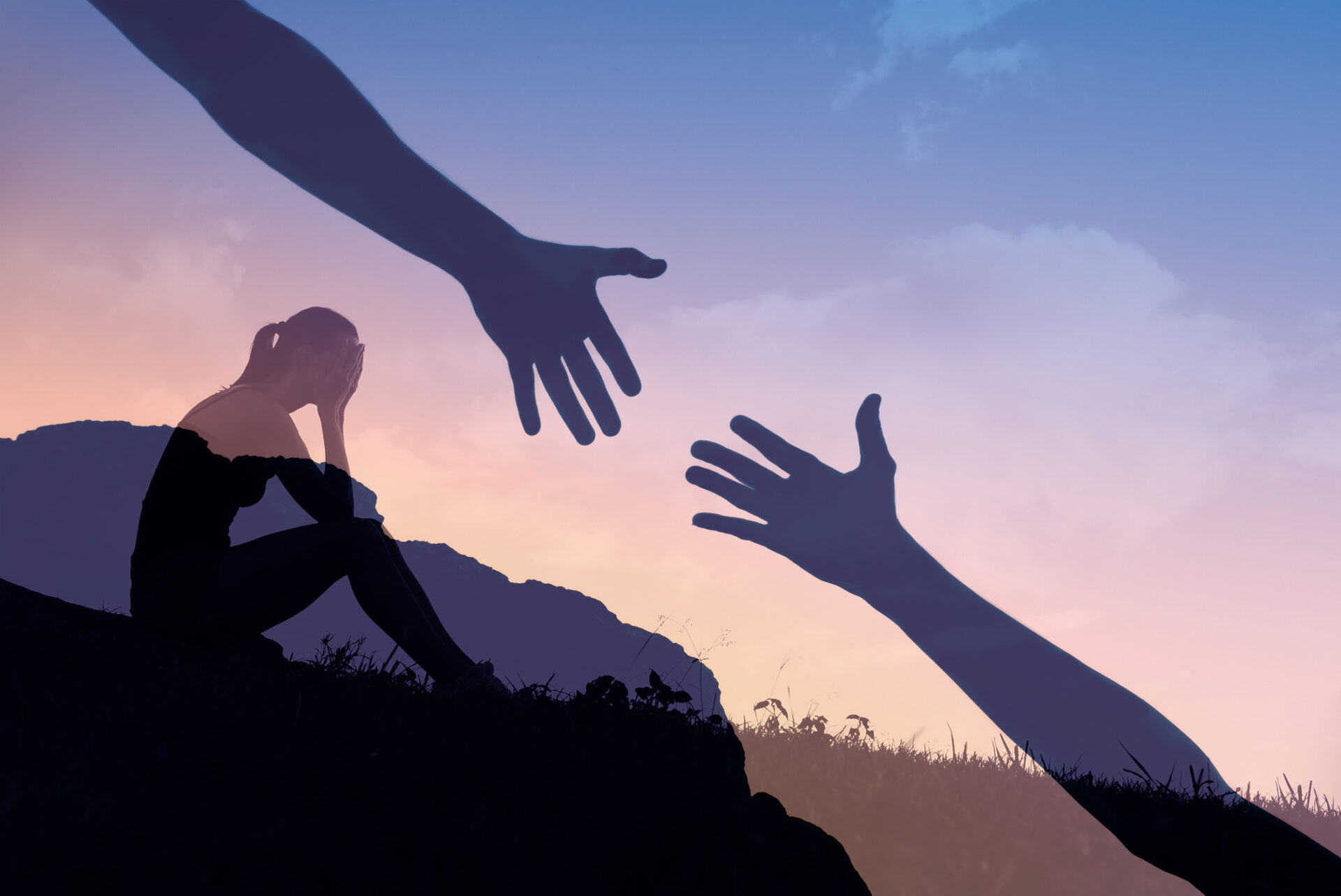 giving a helping hand